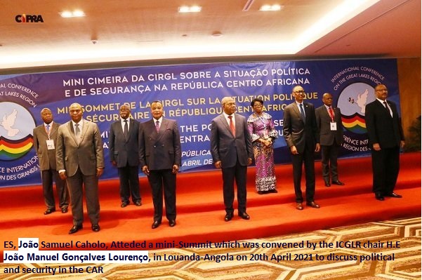 ICGLR Mini-Summit on Political and Security Situation in the Central African Republic. Luanda 20 April 2021
